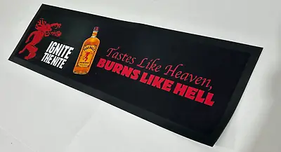 Fireball Whiskey Rubber Backed Bar Mat Runner Perfect For Jack Daniels Jim Beam • $49.90