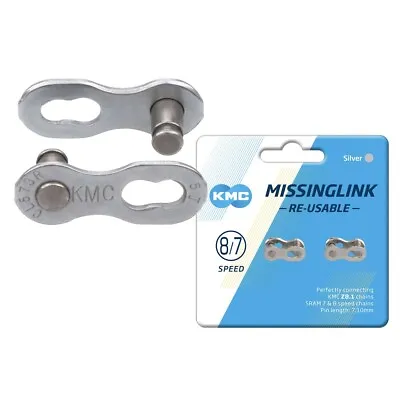 KMC MissingLink II Chain Connecting Link 7.1mm For 6/7/8 Speed - Card Of 2 • $7.45