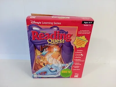 Buena Vista Disney's Reading Quest With Aladdin For PC Unix Mac Linux SEALED  • $98.99