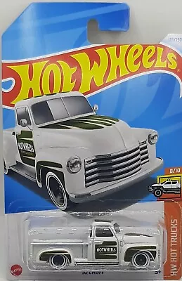 2024 HOT WHEELS '52 CHEVY Pickup In White HW Trucks 8/10. Long Card. • $6.95