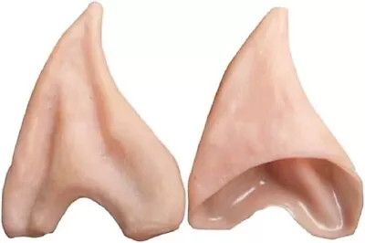 Latex Prosthetic Elf Ears Pointed Cosplay Mask Halloween Fancy Dress Make Up • £4.89