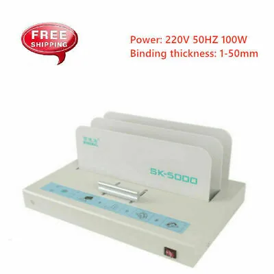 £75.59 • Buy 220V Automatic Hot Melt Binding Machine A4 A5 A6 Book Envelope Binder 320x38mm