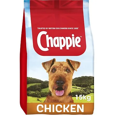 15kg Chappie Complete Dry Adult Dog Food With Chicken And Wholegrain Cereal • £34.99