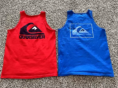 QUIKSILVER Mens Tank Top Shirt LARGE - SET OF TWO • $19.99