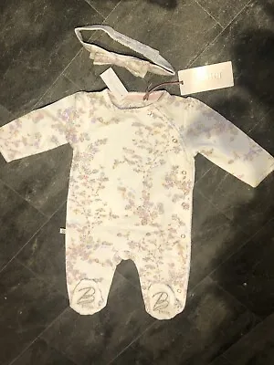 Ted Baker Baby Girl Sleepsuit/babygrow/romper With Headband - 3-6 Months - BNWT! • £22.50