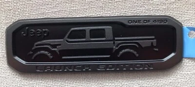 $69.99 • Buy *NEW* - Fits Jeep Gladiator - Launch Edition Emblem “One Of 4190” Edition.