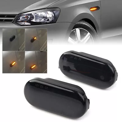 LED Side Marker Lights Amber Turn Signal Light Fits Volkswagen VW Bora Golf 3 4 • $16.59