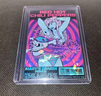 The Red Hot Chili Peppers Concert Mini Poster Holographic Refractor Card • $8.49