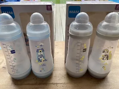 Mam Anti Colic 320ml 11oz Bottles X4 • £16