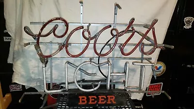 Vintage Coor Light  Neon Beer Sign Broken Tube • $50