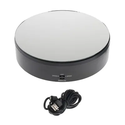 2 Speeds USB/Battery Powered 360° Rotating Rotary Display Stand Turntable • £16.62