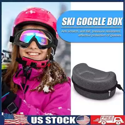 $9.49 • Buy Ski Goggles Case Travel Skiing Diving Glasses Protection Glasses Storage