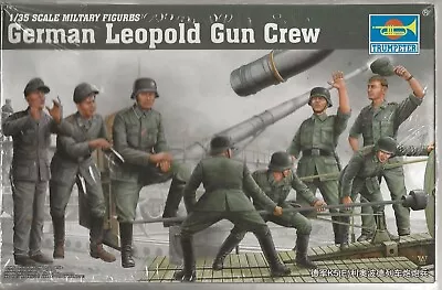 Trumpeter 1/35 Scale WWII German Leopold Gun Crews #00406 NEW SEALED US SHIPPING • $19.99