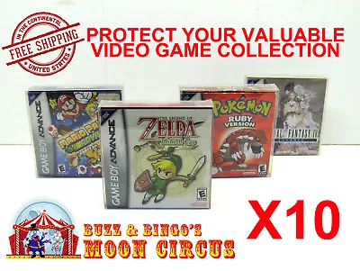 $12.98 • Buy 10x NINTENDO GAME BOY ADVANCE GAME BOX - PROTECTIVE BOX PROTECTOR SLEEVE CASE