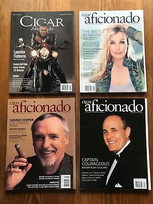 $28 • Buy Cigar Aficionado Magazines: Lot Of 4 - 2000/2001 - Issues - Like New