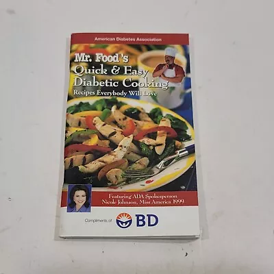 MR Foods Quick & Easy Diabetic Cooking Cookbook Paperback Various Authors 2000 • $3.19