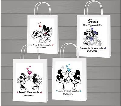 Personalised Wedding Favour Gift & Party Bag | Thank You Bag | Mickey& Minnie • £1.50