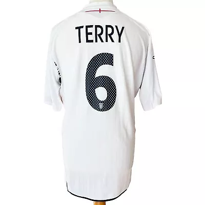 TERRY 6 ENGLAND 2008/10 Umbro Home Football Shirt Jersey (XL) International • £44.99