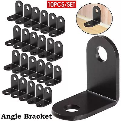 10 X Stainless Steel Corner Brackets Angle Bracket Corner Brace Joint L Shape • $8.99