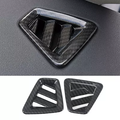 For Volvo S60 2019-2023 Carbon Fiber Grain Instrument L&R Air Outlet Vent Cover • $28.05