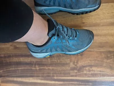 Merrell Siren Edge 3 Waterproof Hiking Shoe Women's Size 6.5 Wide Blue J034446W • $29