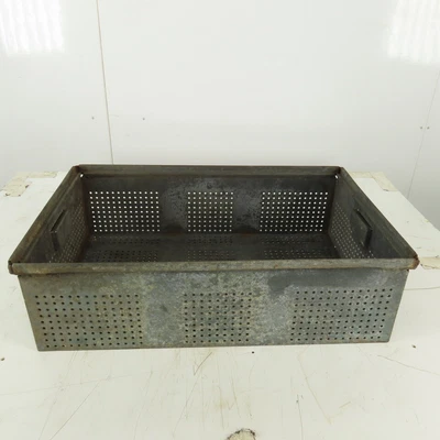$75.99 • Buy Steel Dip Tank Parts Cleaning Bins Basket Container 16 X25 X7 