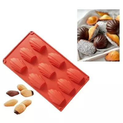 £7.48 • Buy 2Pc Set Cell French Shells Madeleine Madeline Silicone Cake Chocolate Moulds