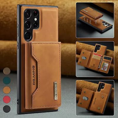 $14.89 • Buy Magnetic Leather Wallet Case For Samsung Galaxy S23 Ultra S22 Plus S21 S20 Cover