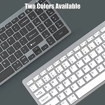 Wireless Keyboard & Mouse Combo 2.4G/Bluetooh Dual Mode Rechargeable For Mac/PC • $32.96