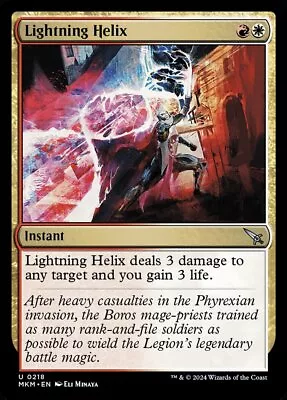 MTG Murders At Karlov Manor U Lightning Helix #0218 PLAYSET 4X X4 • $1.19