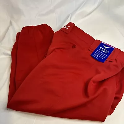 New Mizuno Softball Elastic Bottom Red Women's Large Pants • $30