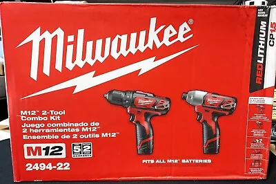 Milwaukee (2494-22) M12 Drill/Impact Combo Kit **Open-Box** • $129.99