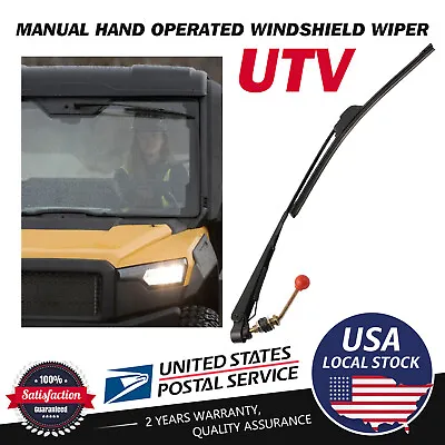 Universal UTV Manual Windshield Wiper For Can Am X3 Honda Kawasaki Teryx Polaris • $10.89