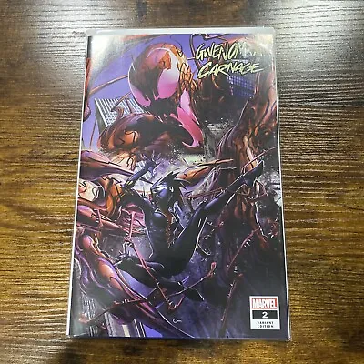 Gwenom Vs Carnage #2 * Nm+ * Clayton Crain Trade Variant Spider-man Venom 🔥🔥🔥 • $29