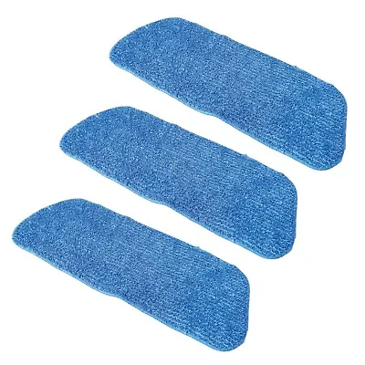 £10.99 • Buy Addis Replacement Microfibre Pads For Spray Mop Pack Of 3 Blue 518631ebay