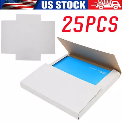 25PCS White Vinyl Record LP Shipping Mailer Boxes 12.5 X12.5 X1  Album Paper Box • $29.99