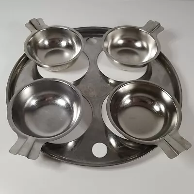 Vintage Revere Ware Stainless Steel 8  Egg Poacher Insert & 4 Egg Cups • $34.99