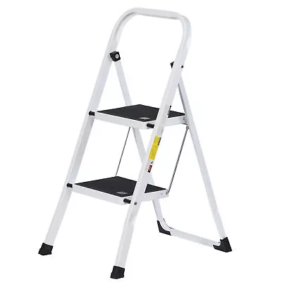 2 Step Ladder With Anti-Slip Sturdy Pedal Convenient Handgrip For Home Kitchen • $29.58