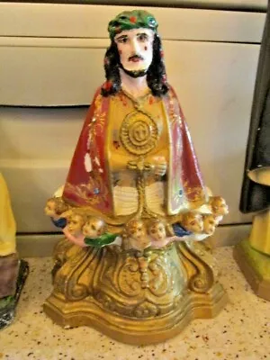 Vintage Catholic Church Seated Statue From A Rectory In Lowell Ma • $53.94