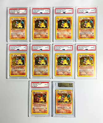 $1586782 • Buy Pokemon PSA 10 BGS 9.5 CHARIZARD BASE SET 1ST EDITION NO RARITY ALL LANGUAGES