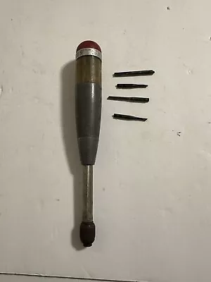 Vintage Craftsman Push Hand Drill Circle F (Millers Falls) W/ 4 Bits • $14.99