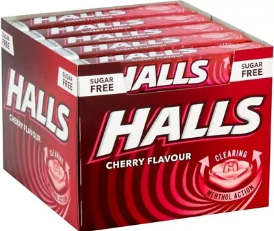 Halls Sugar Free Cherry Menthol Cough Sweets - 20 X 32g 1 Box  • £12.99