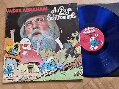 12  Vader Abraham - Au Pays Des Schtroumpfs LP BLUE VINYL COMPLETELY SUNG IN FRE • $75.99