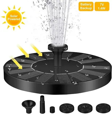 Solar Powered Water Pump Floating Feature Garden Pool Pond Aquarium Fountain UK • £9.99