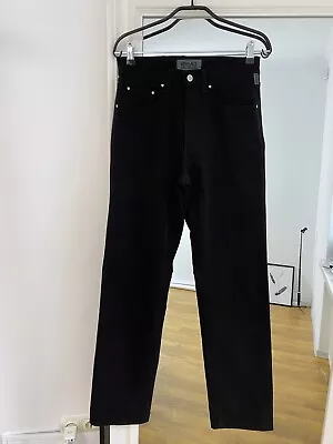 VERSACE Vintage Jeans Pants Size W30 IT44 Black Italy • $40