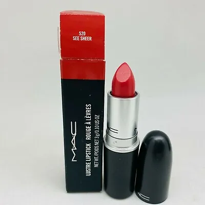 Mac Cosmetics LUSTRE Lipstick -new In Box -  FULL SIZE ~ SEE SHEER • $13.99