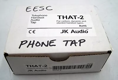 JK Audio THAT-2 Telephone Audio Handset Tap NEW • $59.95