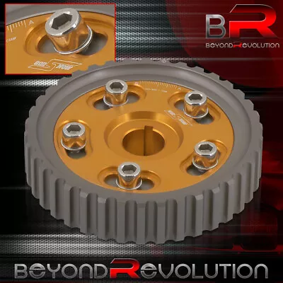 For CRX Del Sol Civic Adjustable Timing Motor Cam Gear Shaft Wheel Sprocket Gold • $31.99