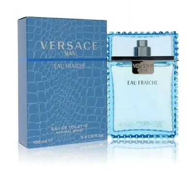 *NEW IN BOX* Versace Man Eau Fraiche Eau De Toilette 3.4 Oz/100 Ml Spray For Men • $39.99