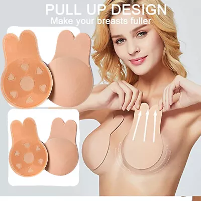 £3.28 • Buy Silicone Nipple Cover Adhesive Breast Lift Up Tape Push Up Invisible Bra UK
